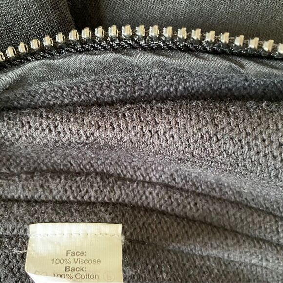 Madewell "Everywhere Black Double Zip Oversized Jacket" - Picture 9 of 9